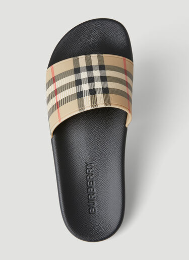 Burberry Vintage Check Slides Beige bur0249090