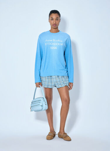 Acne Studios Sprayed 1996 Logo T-Shirt Blue acn0265020