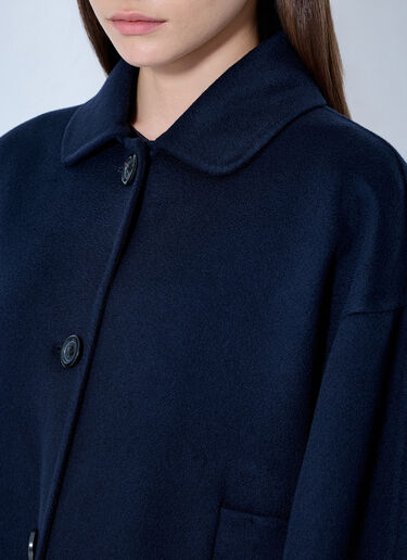 LN-CC® - Marni: Buttoned Wool Jacket - Navy Marni Buttoned Wool Jacket Navy mni0265005