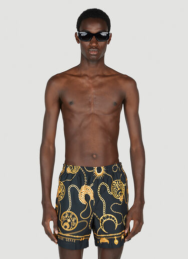 Graphic Print Swim Shorts Marine Serre Graphic Print Swim Shorts Black mrs0152004