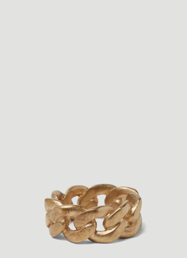 Maison Margiela Chain Ring Gold mla0247052