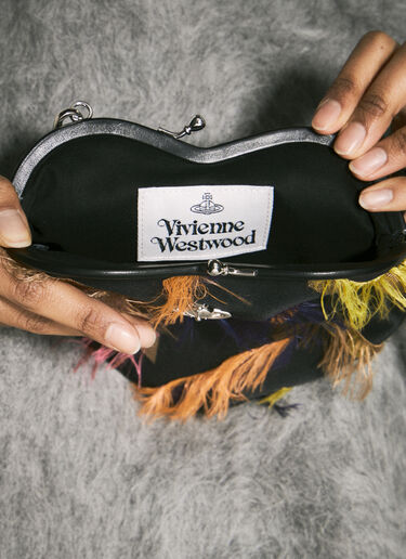 Vivienne Westwood 벨 하트 프레임 핸드백 블랙 vvw0259004