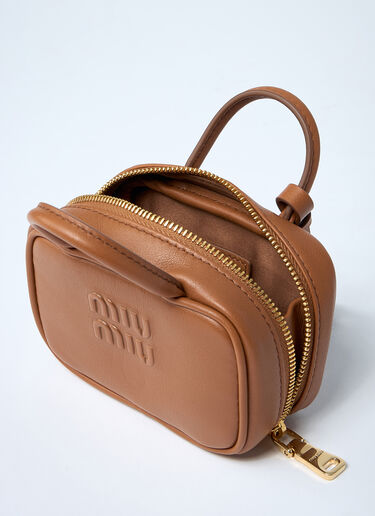 Micro Beau Leather Bag Miu Miu Micro Beau Leather Bag Brown miu0262057