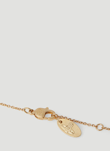 Vivienne Westwood New Diamante Heart Necklace Red vvw0254057