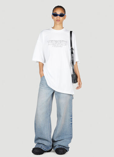 VETEMENTS 徽标 T 恤 白色 vet0254013