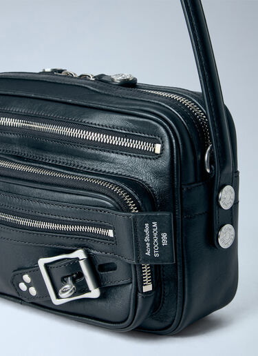 LN-CC® - Acne Studios: Camero Party Belts Shoulder Bag - Black Acne Studios Camero Party Belts Shoulder Bag Black acn0265032