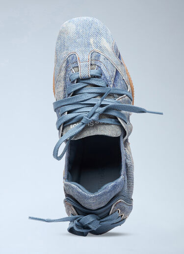 Acne Studios レザーレースアップレザーシューズ ブルー acn0258015