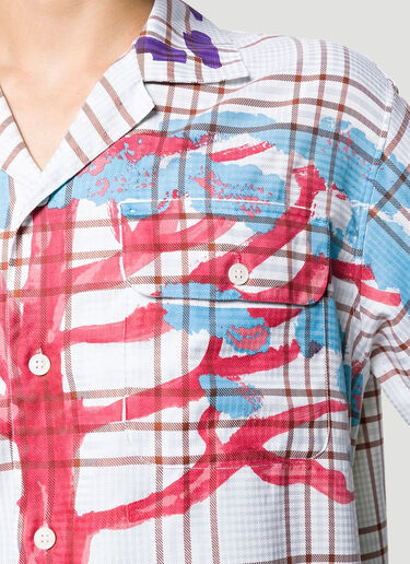 Marni Waste Tree Printed Shirt White mni0140001
