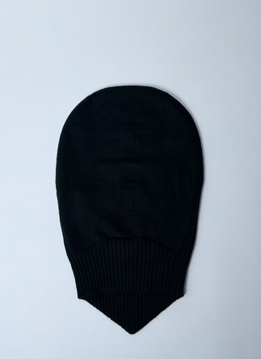 Rick Owens 사다리 패턴 울 발라클라바 블랙 ric0160012