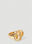 D'heygere Logo Signet Ring White hey0348004