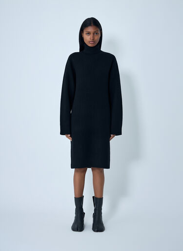 TOTEME Turtleneck Mini Dress Black tot0262032