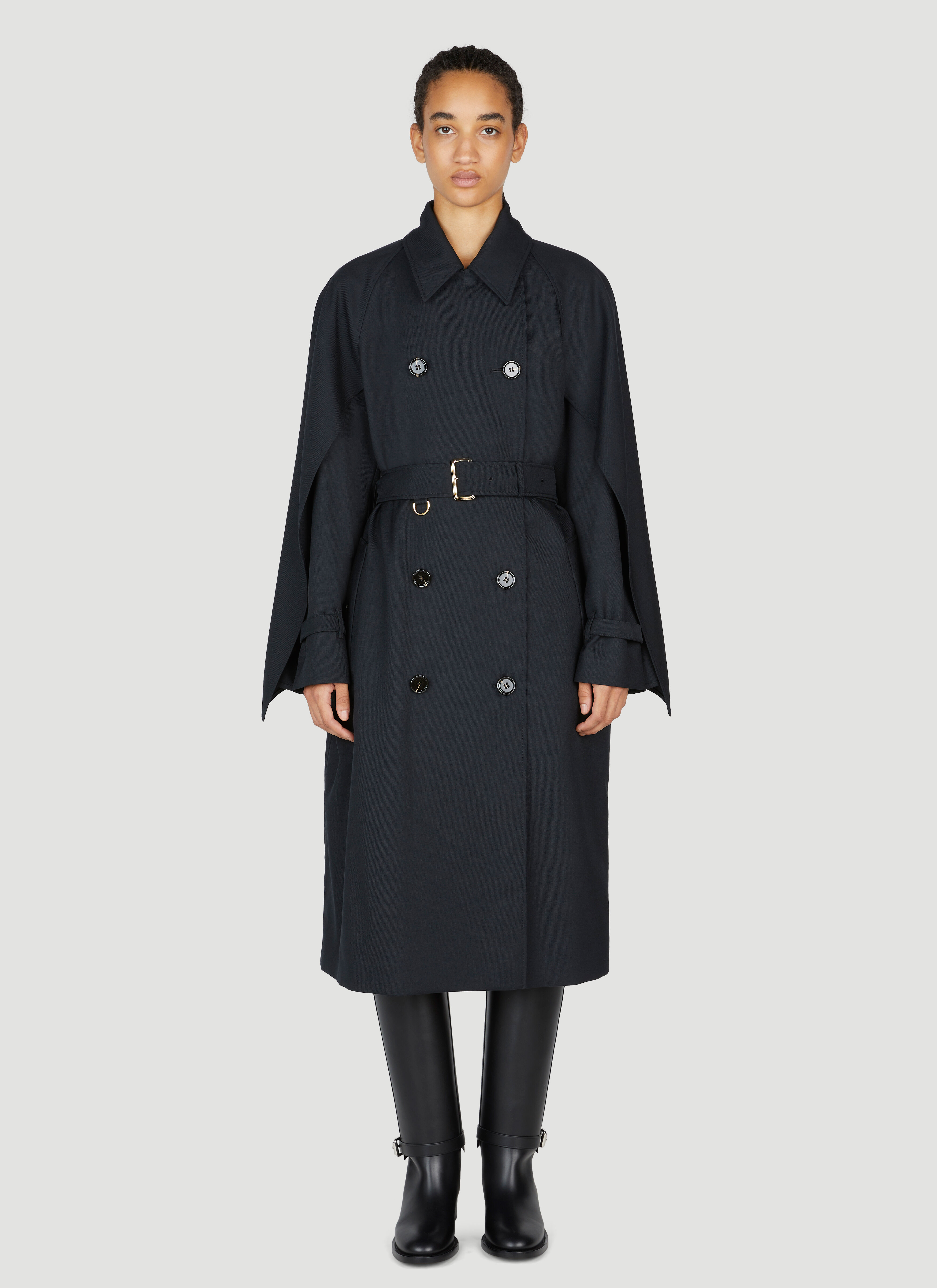 Burberry Cotness Double-Breasted Trench Coat Brown bur0253100