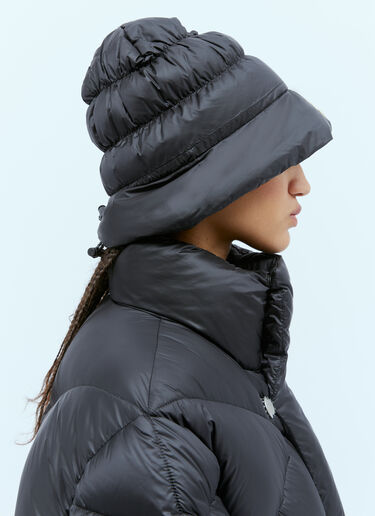 Moncler x Pharrell Williams Satin Ruched Bucket Hat Black mpw0354003