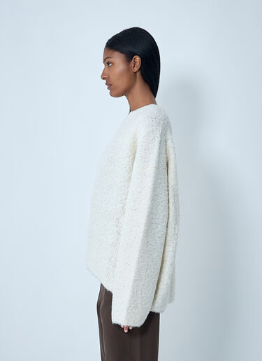 Bouclé Sweater TOTEME Bouclé Sweater White tot0262026