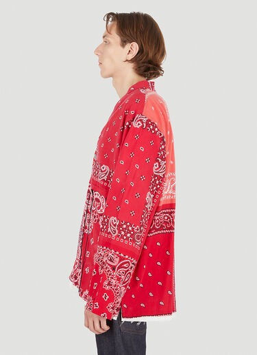 Children Of The Discordance Patchwork Bandana Concho Jacket Red cod0144009