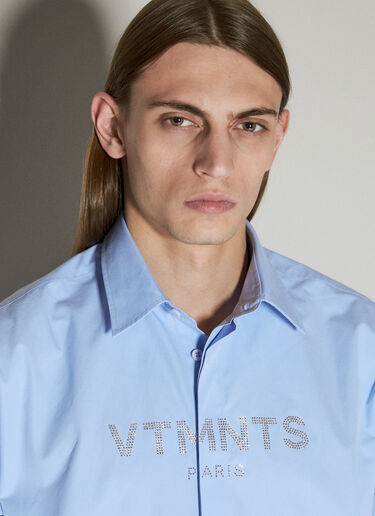 VTMNTS Crystal Logo Shirt Blue vtm0156001