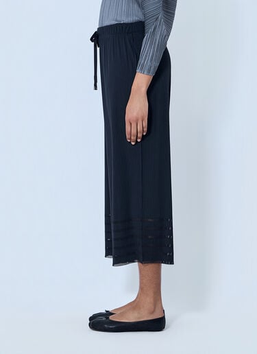Pleats Please Issey Miyake Pleated Wide-Leg Trousers Black plp0264011
