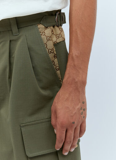 Cargo Bermuda Shorts Gucci Cargo Bermuda Shorts Green guc0153048