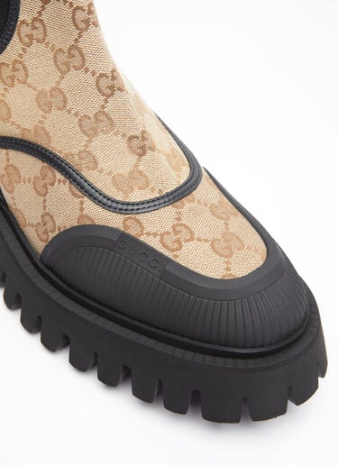 Gucci GG 캔버스 앵클부츠 베이지 guc0253094