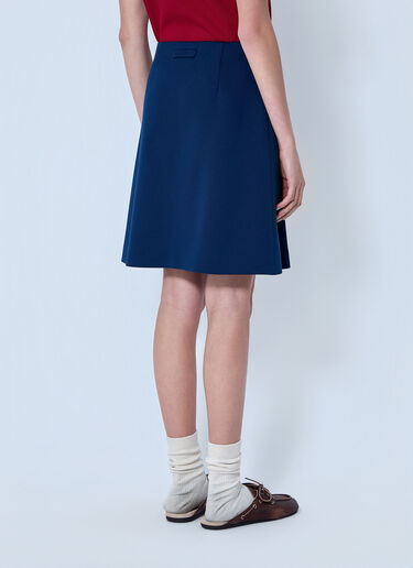 LN-CC® - Miu Miu: Technical Jersey Mini Skirt - Blue Miu Miu Technical Jersey Mini Skirt Blue miu0264103