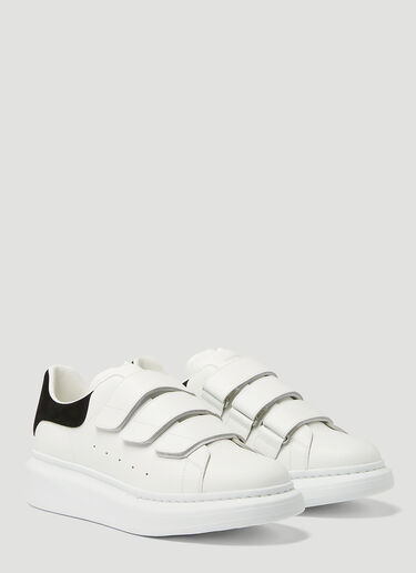 Alexander McQueen Oversized Triple Strap Sneakers Black amq0248016