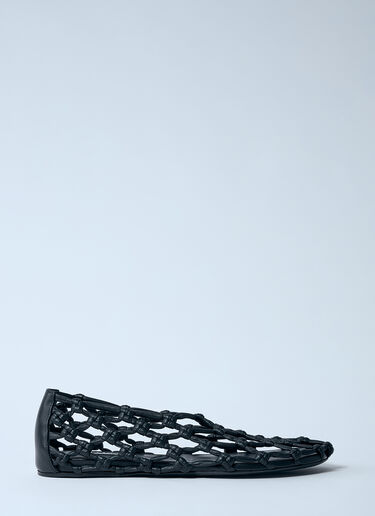 Jil Sander デコルテバレリーナパンプス  ブラック jil0259020