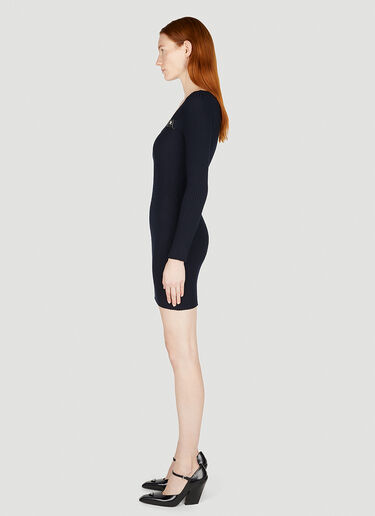 Courrèges Racer 针织迷你连衣裙 深蓝色 cou0251040