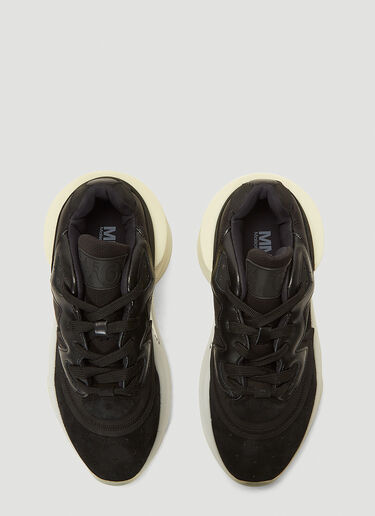MM6 Maison Margiela Panelled Chunky Sole Sneakers Black mmm0241036