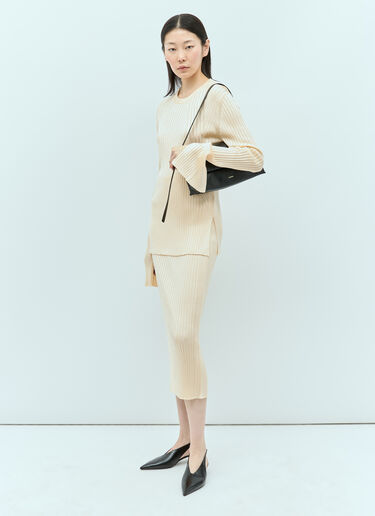 Jil Sander 포인티드 슬링백 힐 블랙 jil0255036