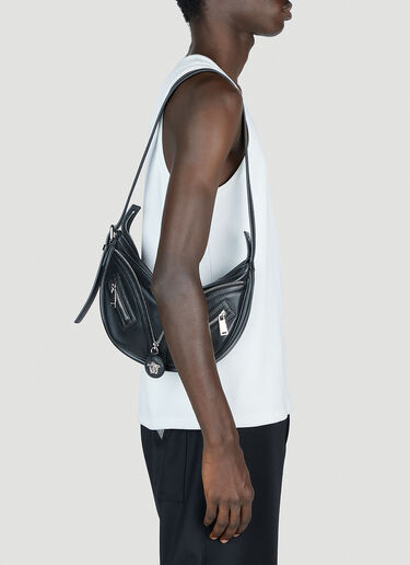 Versace La Medusa Small Repeat Crossbody Bag Black ver0152033