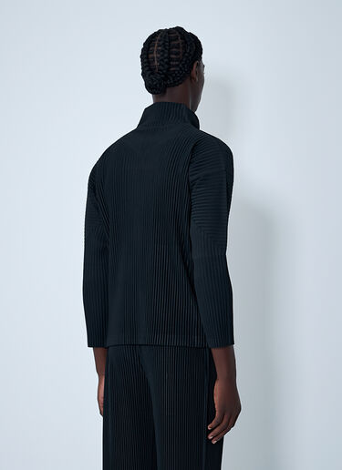 Pleated Zip-Up Jacket Homme Plissé Issey Miyake Pleated Zip-Up Jacket Black hmp0162014