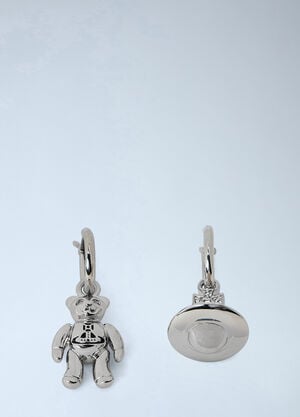Vivienne Westwood Ruby Small Hoop Earrings Silver vvw0366047