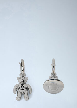 Vivienne Westwood Ruby Small Hoop Earrings Silver vvw0366047