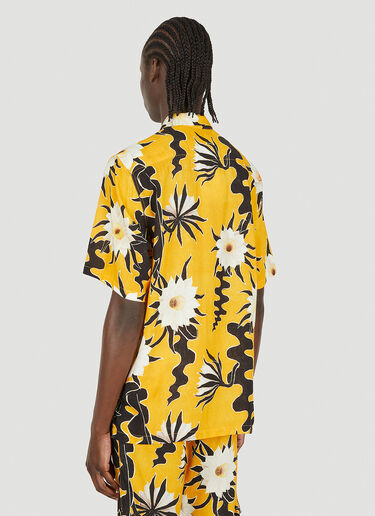 Endless Joy Floral Motif Short Sleeve Shirt Yellow enj0148007