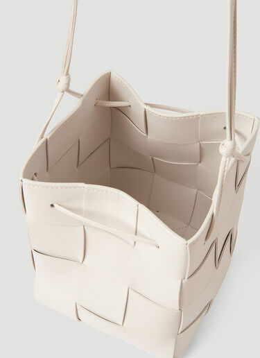Bottega Veneta Small Cassette Bucket Bag Cream bov0253041