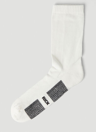 Rick Owens Glitter Socks White ric0247051