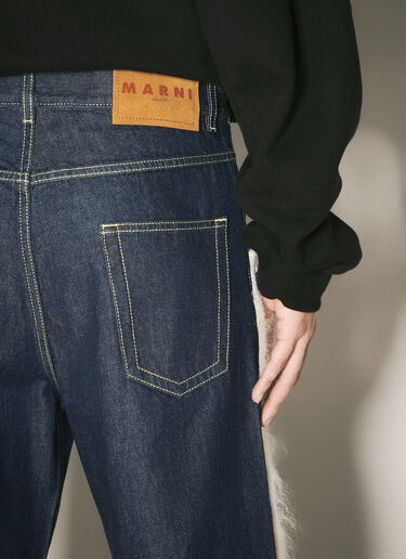 Marni 모헤어 패널 진 블루 mni0158004