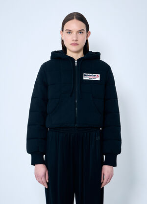 8 Moncler Palm Angels Quilted Zip-Up Cardigan Black mpa0259001