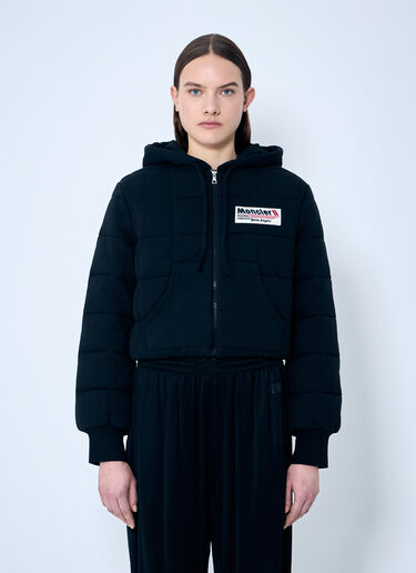 8 Moncler Palm Angels Quilted Zip-Up Cardigan Black mpa0259005