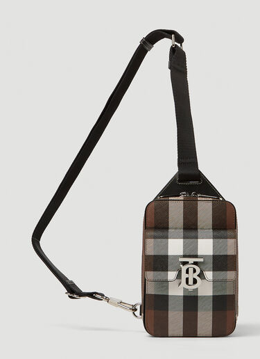 Burberry TBプレート クロスボディバッグ ブラウン bur0148034