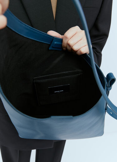 Demi Lune Leather Shoulder Bag Aesther Ekme Demi Lune Leather Shoulder Bag Blue aes0254004
