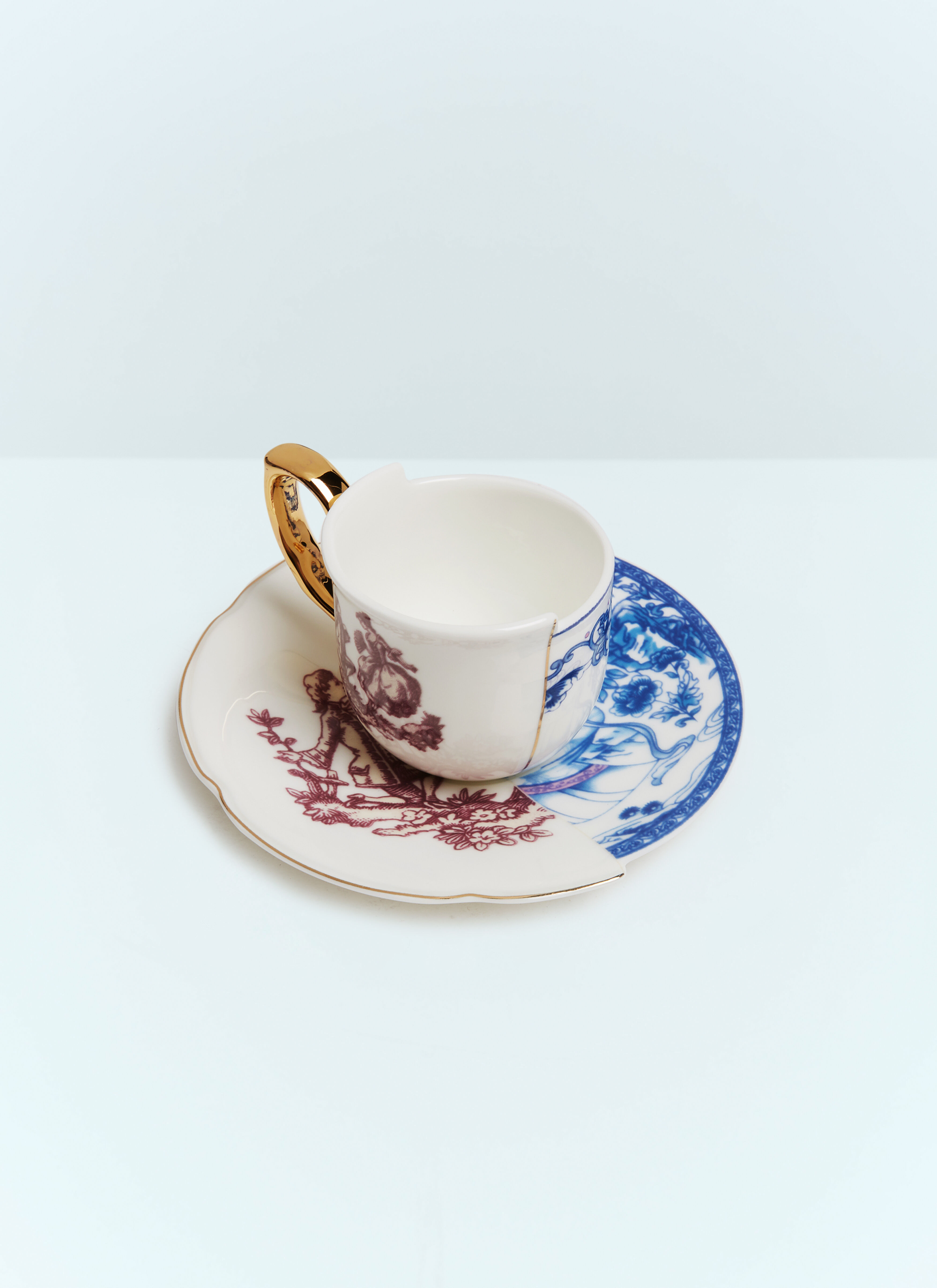 Seletti Hybrid Eufemia Coffee Cup With Saucer White wps0691119