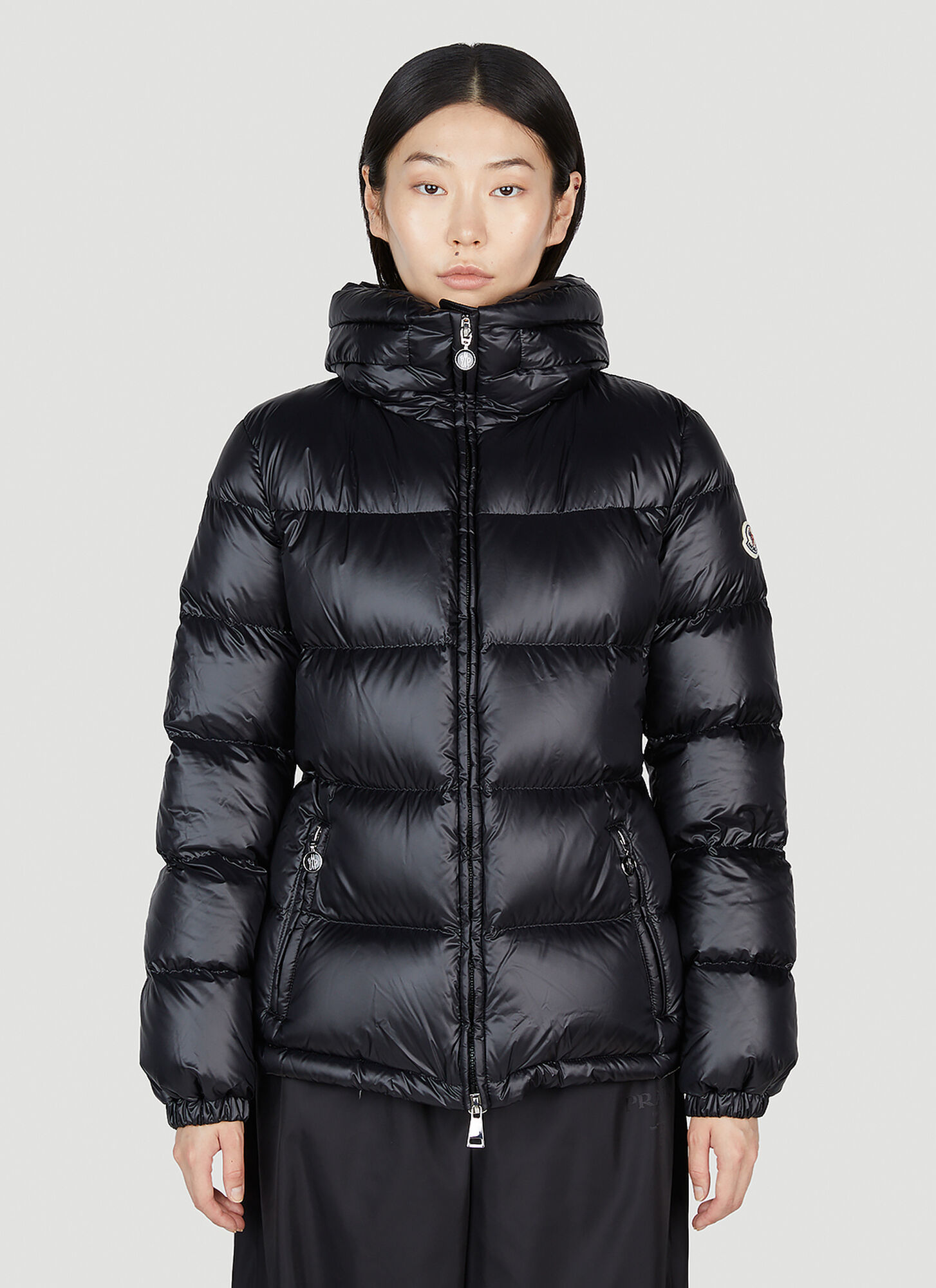 Shop Moncler Duoro Short Down Jacket In Black