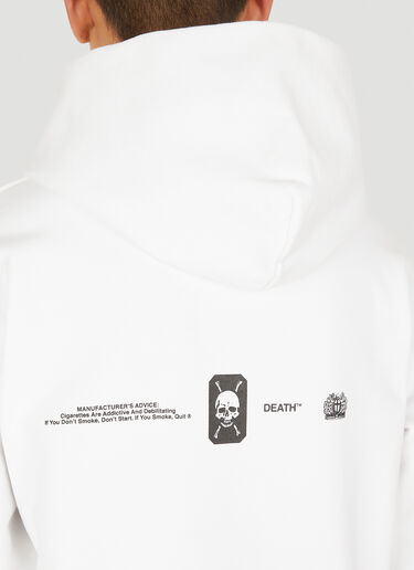 Death Cigarettes Louvre Hooded Sweatshirt White dec0146009