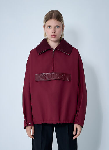 Gucci Embossed Bomber Sweatshirt Red guc0259018