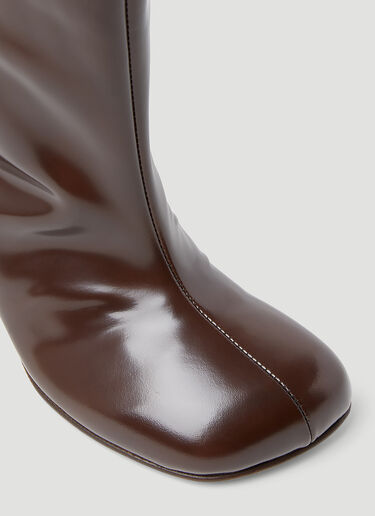 Dries Van Noten 니하이 부츠 브라운 dvn0253010