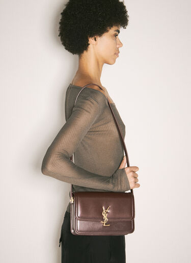 Saint Laurent Solferino Medium Shoulder Bag Burgundy sla0258036