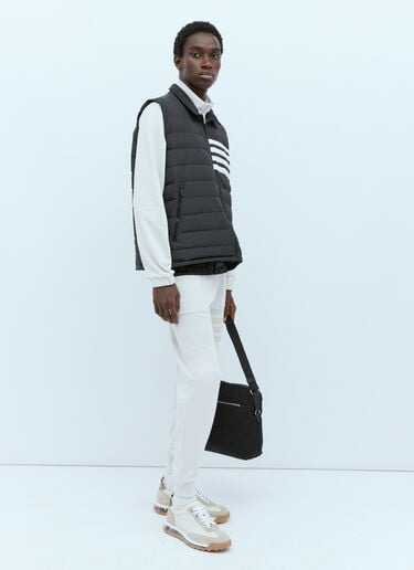 로고 패치 쿼터 집업 스웨터셔츠 Thom Browne 로고 패치 쿼터 집업 스웨터셔츠 크림 thb0153002