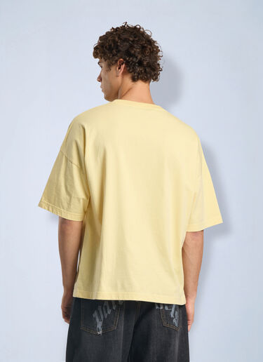 Palm Angels Vintage Box Logo Loose T-Shirt Yellow pma0166241
