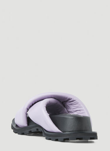 Jil Sander Padded Crossover Sandals Purple jil0248027